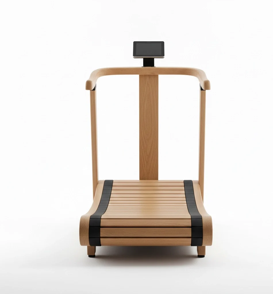 Medinis bėgimo takelis TOORX WalkingPad G iš priekio